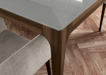 HUGO - Square wood and glass table by Febal Casa - view 3